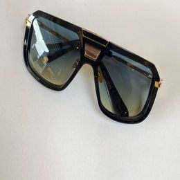 Shield Pilot Sunglasses EIGHT Goldd Green Shaded des lunettes de soleil Men Fashion Sunglasses Shades with Box260f