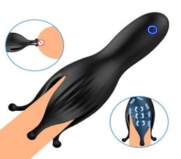 Glans Trainer Male Masturbator Sex Toys For Men Penis Vibrators Massager Stimulator Penis Exerciser Vibrator Adult Product4428797