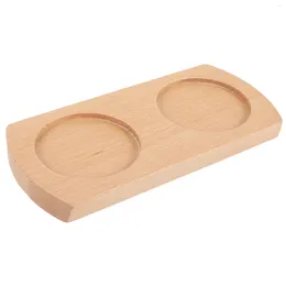 Dinnerware Sets Sauce Bottle Base Wood Trays For Crafts Counter Pepper Grill Salt And Drinks Household Condiment