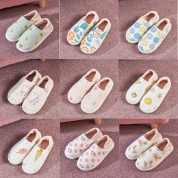 Slippers Soft Bottom Winter Pregnant Womens Nonslip Fruit Cotton Slippers Home Postpartum Large Size Cotton Slippers size 36-41 GAI-34