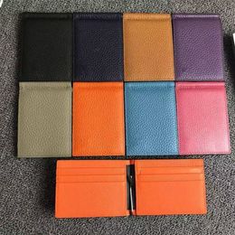 Wallet for Credit Cards Mens Wallet Leather Genuine High Quality Wallets Card Holder Money Clip Men's Purse Small Vallet with2170