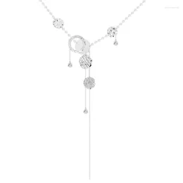 Pendant Necklaces Round Extra Long Tassel Necklace Clavicle Chain Niche Fashionable Design