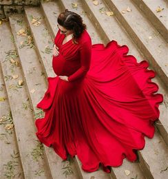 Shoulderless Maternity Dresses Pography Props Sexy Split Side Maxi Gown For Pregnant Women Long Pregnancy Dress Po Shoots298l6928127