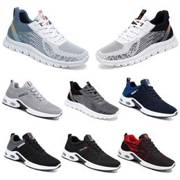 Hiking Shoes Running Women Men New Flat Shoes Soft Sole Fashion White Black Pink Bule Comfortable Sports D18- 30