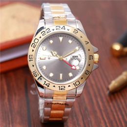 Luxury Mens Watches Automatic Ceramic Watch 41mm All Stainless Steel watchs Silver Gold Night Glow Montre De Luxe