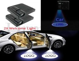 New 2PCS Wireless Led Car Door light Welcome Laser Projector Logo Ghost Shadow Light for Mazda Renault Peugeot Seat Skoda Opel Fiat3382507