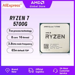 AMD Ryzen 7 5700G CPU Chip Novo Vega 8 R7 5700G Processor Brand New Desktop 8-Core 16-Thread Integrated Graphics Free Shipping