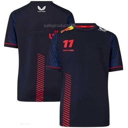 Men's T-Shirts 2024 New F1 Team Red Racing Dress Crew Neck T-shirt Sporty Fashion Men's Full Size Top