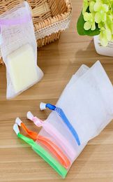 915CM Soap Sponges Bag Foam Mesh Soaped Glove For Foaming Net Bathroom Cleaning Gloves Meshes Bath7216404