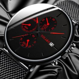 Wristwatches The 2021 Han Edition Simplicity Movement Quartz Watch Men's Automatic False Eye Electronics Male Table275w