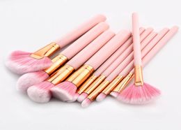 10Pcs Makeup Brush Set Professional Makeup Tools Foundation Concealer Powder Eye Shadow Eyebrow Blush Brush Make Up Set4299484