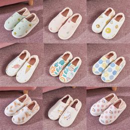 Slippers Soft Bottom Winter Pregnant Womens Nonslip Fruit Cotton Slippers Home Postpartum Large Size Cotton Slippers size 36-41 GAI-29 XJ