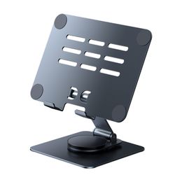 All-Metal Tablet Computer Stand Foldable Desktop Ipd Floor Acrylic Rack 360 ° Rotating Support Plate Multifunctional