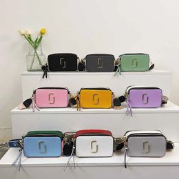 Retail Women Bags New 2022 Contrast Color Small Square Bag Trend Letter Single Shoulder Messenger Bag219d
