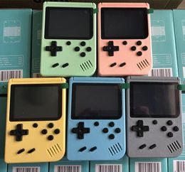 500 in1 Portable Macaron Handheld Game Console player Retro Video Can Store 8 Bit 30 Inch Colourful LCD Cradle with Retail Box8427869