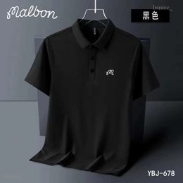 Mens Tshirts Summer Embroidered Malbon Golf Polo Shirt Men High Quality Mens Short Sleeve Breathable Quick Drying Top Business 727