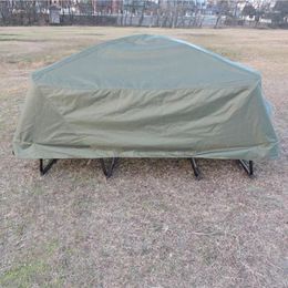 Tents And Shelters Portable Cot Tent With Bed Off Ground Outdoor Camping Fishing 1 Man 2 Person Foldable Adjustable Height