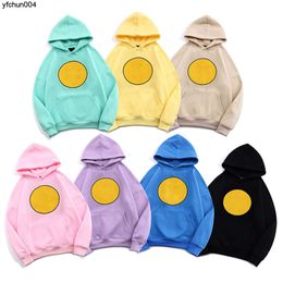 Top Winter Cotton Liner Smile Face Simple Hoodies Men Sweatshirts Causal Hot Plain High Quality Popular O-neck Soft Streetwear Young Man Boy 5zhe