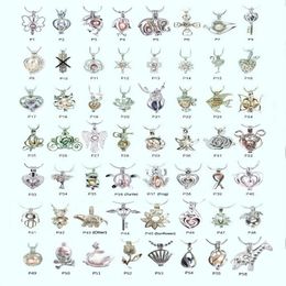 18kgp Fashion diy wish pearl gem beads locket cages lovely charms pendant mountings whole 100pcs lot can mix different styl298Z