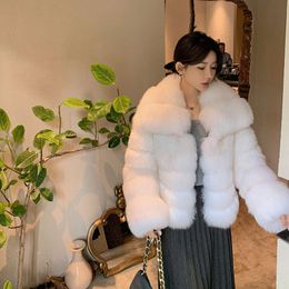 Wind Whole Leather Fox Grass Women's Short And Fashionable High-End Fur Coat 2023 Winter New Model 7045