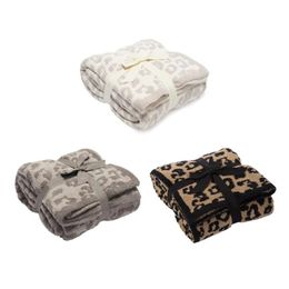 Blankets Leopard Print Sofa Blanket Cheetah Velvet Air-conditioning Suitable For Air Conditioning297r