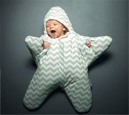 Footies Baby Rompers Starfish Born Clothes Cute Spring Autumn Winter Warm Sea Star Fish Shape Infant Boys Girls Hooded Jumpsuit4396482