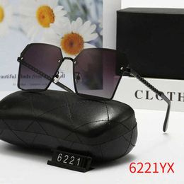 2024 Luxury Designer luxury designer sunglasses New Women Polarization Frameless Driving Sunglasses Fashion 6221 Style 1