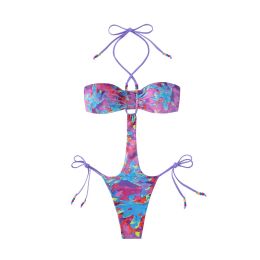 Swimwear Sexy Onepiece Suit High Waist Bikinis Print European Style Swimsuit Swimsuit Women