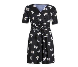 Maternity Summer Aline Dress For Pregnant Women Chic Plus Size Pregnancy Clothing Floral Bow Loose Dobby Half Sleeve Gown71504835299242