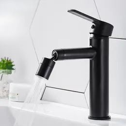 Bathroom Sink Faucets 304 Stainless Steel 360 Rotate Basin Faucet Kitchen Water Saving Tap Nozzle Cold And