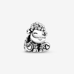 New Arrival 100% 925 Sterling Silver Lovely Sheep Charm Fit Original European Charm Bracelet Fashion Jewellery Accessories229O