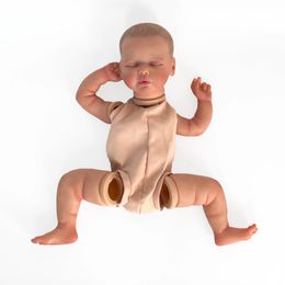NPK 20inch Finished Doll Size Already Painted Kits Valentina Very Lifelike Baby Doll with Many Details Veins 240305