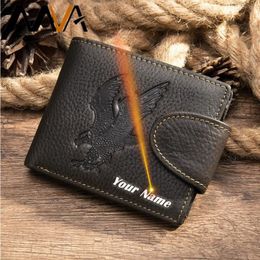 Wallets MVA Engrave Mens Fashion Small Wallet Men Genuine Leather Card Vintage Male Cartera Pocket Money Bag 7288241s