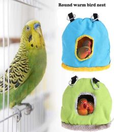 Warm Bird Bed House Hut Hanging Cage Plush Birds For Hamster Parrot Cages2570420