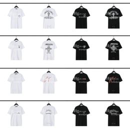 Personality Designer Tees Letter Graphic Printed Tops Skateboard Loose Summer Tshirt For Men Women