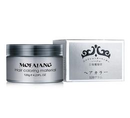 Mofajang Hair Colour Wax for hair styling Mofajang Pomade Strong style restoring Pomade wax big skeleton slicked 9 colors8148570