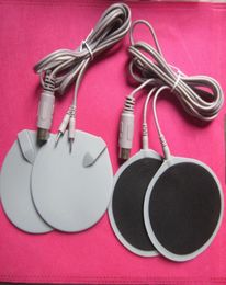 Electrode micro current pads with cables for electro stimulation massage machine7873562
