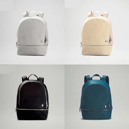 Donne 11l Lu Backpack City City Simple Solid Color Students Campus Borse per esterni Teenager Shoolbag Trend coreano con zaino da viaggio per il tempo libero