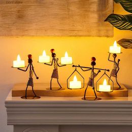 Candle Holders Candle Holders Home Living Decoration Accessories Easter Metal Candlesticks for Decorative Chandeliers Wedding Centerpieces Gift T240309