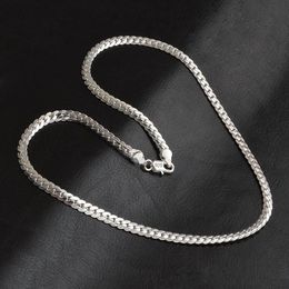 Pendant Necklaces Summer 925 Sterling Silver Fashion Men's Fine Jewellery 5mm 20 Feet 50 Cm Crystal From Swarovskis Necklace262h