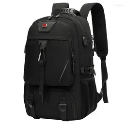 Backpack Men Travel Waterproof Business Bag Expandable USB Shoulder Large Capacity 17 Inch Laptop Mochila