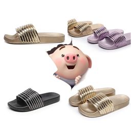 High quality GAI Designer Women Sandals Womens Slides Casual shoes quilted Platform Summer Beach Slipper eur 36-41