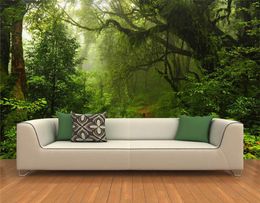 Custom 3d stereoscopic luxury wallpaper Virgin forest TV backdrop 3d mural wallpaper roll po wall mural kitchen wallpaper8354589