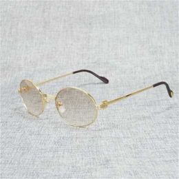 2024 Luxury Designer OFF Luxury Designer New Men's and Women's Sunglasses Off Vintage Round Metal Frame Retro Shades Men Goggles Driving Clear for Reading Eyewear 008