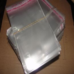 Factory direct low Transparent adhesive bag Plastic bags Bracelet bags Transparent opp bag Jewelry bag 8x12cm 500pcs lo232F