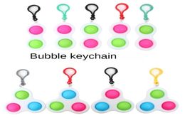 Finger Toys Anti Stress Ball Funny Relief Balls Push Bubble Key Chain Simple Sensory Toy Keyring H316JBN3482169