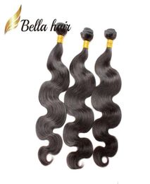 Grade 9A 100 Brazilian Hair Weave 1024 inch Body Wave Human Hair Weaves 3pcslot Natural Black Color Bundles18104231305686