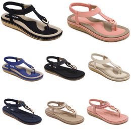 2024 summer women shoes Sandals low heels Mesh surface Leisure Mom Black white large size 35-42 J11-1 GAI
