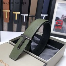Tom Fords Tom Belt High Quality Luxurys Designer Men Womens Genuine Leather T Buckle Belts Luxury Clothing Accessories Waistband with Box Dustbag Tom Fords 6802