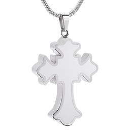 Trendy Design Memorial Ash Keepsake Pendant Cross Urn For Pet Human Ashes Funeral Urn Casket Hold Ashes Fashion Jewelry245s